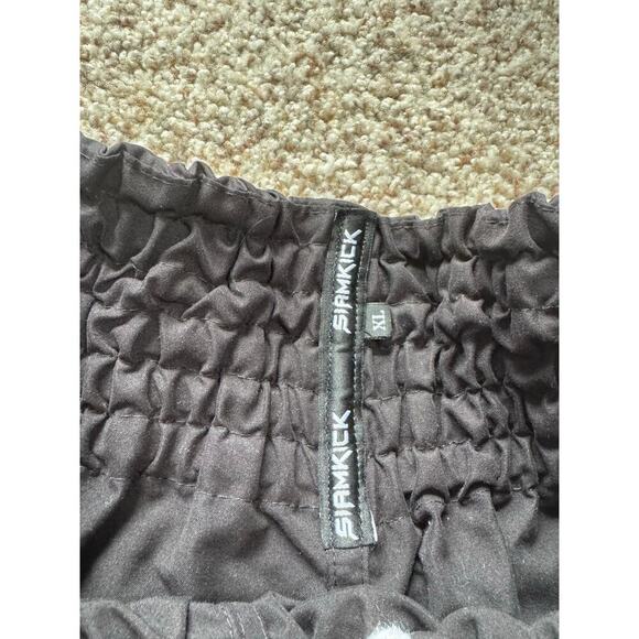 SIAMKICK Fightwear "Core Midnight" Muay Thai shorts; size Men's XL; Black - Picture 6 of 8